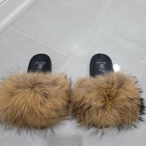 Real Fur Slides